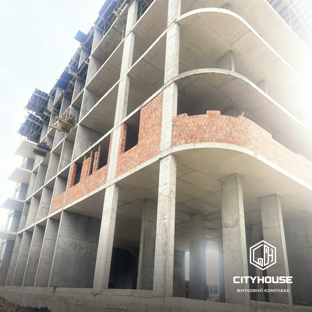 ЖК city house хід будівництва Липень 