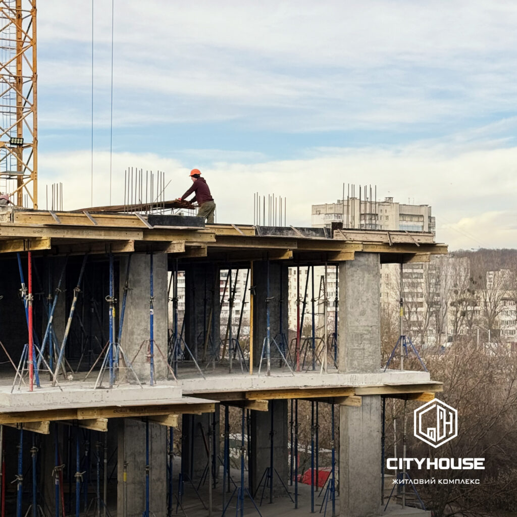 ЖК city house хід будівництва в Лютому