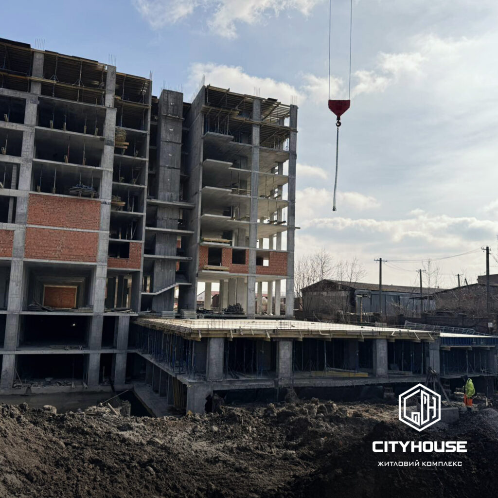 ЖК city house хід будівництва в Березні