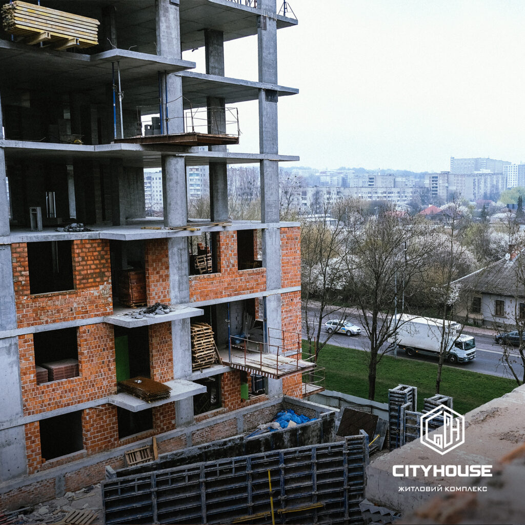 ЖК city house хід будівництва в Квітні